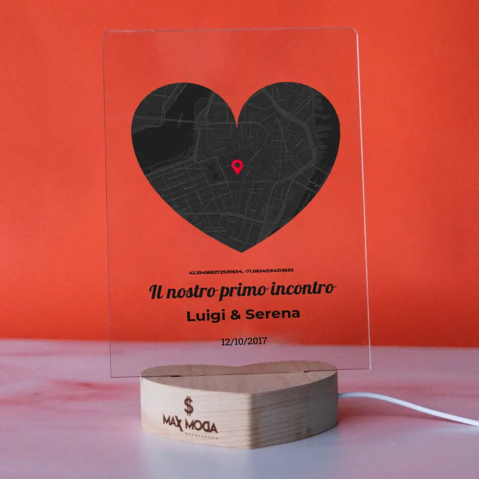 Targa Commemorativa A Forma Di Cuore Per Marito – Doppio Cuore Angraves, Ricordo Speciale - 3