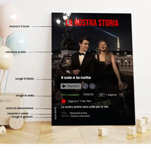 Carica l'immagine nel visualizzatore di Gallery, Tela Netflix in canvas 70x100cm personalizzabile