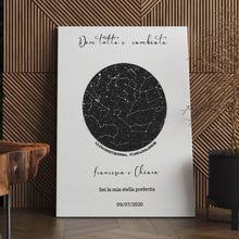 Carica l'immagine nel visualizzatore di Gallery, Tela Costellazioni in canvas 100x150 personalizzabile