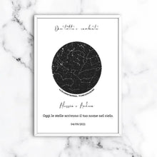 Carica l'immagine nel visualizzatore di Gallery, Quadro bianco 20x30 Costellazioni personalizzabile