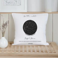 Carica l'immagine nel visualizzatore di Gallery, Cuscino bianco Costellazioni personalizzabile