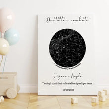 Carica l'immagine nel visualizzatore di Gallery, Tela Costellazioni in canvas 70x100 personalizzabile