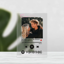 Carica l'immagine nel visualizzatore di Gallery, Targa "Love" con codice spotify e foto personalizzabile 10cm x 15cm