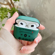 Carica l'immagine nel visualizzatore di Gallery, Custodia Verde Militare Protection Airpods pro con gancio e codice spotify personalizzabile