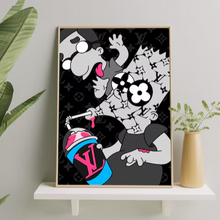 Carica l'immagine nel visualizzatore di Gallery, Tris di tele in canvas Simpson X LV