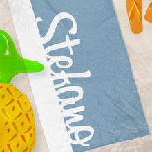 Carica l'immagine nel visualizzatore di Gallery, Telo mare con nome personalizzabile