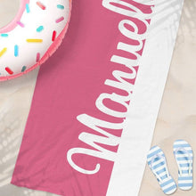 Carica l'immagine nel visualizzatore di Gallery, Telo mare con nome personalizzabile