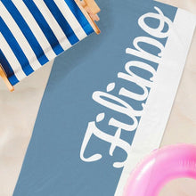 Carica l'immagine nel visualizzatore di Gallery, Telo mare con nome personalizzabile