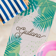 Carica l'immagine nel visualizzatore di Gallery, Telo mare con nome personalizzabile