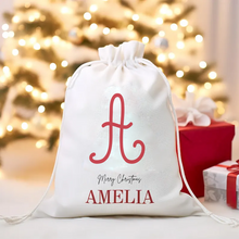 Carica l'immagine nel visualizzatore di Gallery, Zainetto Natalizio con nome personalizzabile