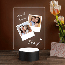 Carica l'immagine nel visualizzatore di Gallery, Targa "I love you" con base a led personalizzabile 15cm x 20cm