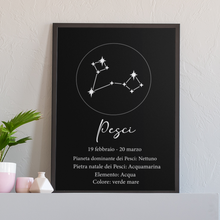 Carica l'immagine nel visualizzatore di Gallery, Quadro nero "Pesci"