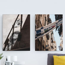 Carica l'immagine nel visualizzatore di Gallery, Coppia di tele in canvas "El Pibe de Oro di Napoli"