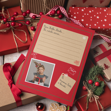 Carica l'immagine nel visualizzatore di Gallery, Cartolina "Letterina per Babbo Natale personalizzabile
