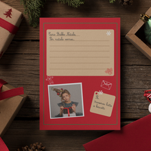 Carica l'immagine nel visualizzatore di Gallery, Cartolina "Letterina per Babbo Natale personalizzabile