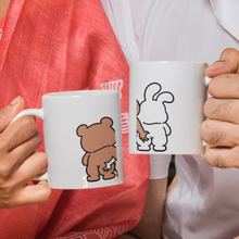 Carica l'immagine nel visualizzatore di Gallery, Coppia di Tazze bianche "Orsetti"