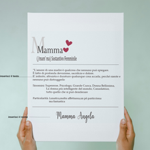 Carica l'immagine nel visualizzatore di Gallery, Tela "Mamma Wikipedia" personalizzabile