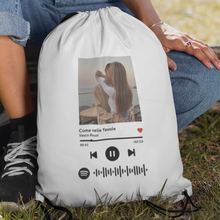 Carica l'immagine nel visualizzatore di Gallery, Zainetto con codice spotify e foto personalizzabile
