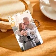 Carica l'immagine nel visualizzatore di Gallery, Portachiavi FullFoto con codice Spotify e foto personalizzabile 8,5 x 5,5 cm