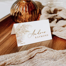 Carica l'immagine nel visualizzatore di Gallery, Segnaposto "Pampas" per tavoli personalizzabile