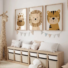 Carica l'immagine nel visualizzatore di Gallery, Tris di quadri in legno "Giungla" 20X30