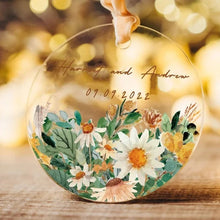 Carica l'immagine nel visualizzatore di Gallery, Segnaposto tondo "Girasoli" personalizzabile