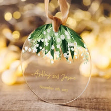 Carica l'immagine nel visualizzatore di Gallery, Segnaposto tondo "Nel bianco" personalizzabile