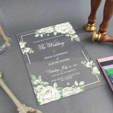 Carica l'immagine nel visualizzatore di Gallery, Inviti di nozze in plexiglass "Nelle Favole" personalizzabili