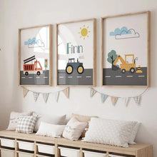 Carica l'immagine nel visualizzatore di Gallery, Tris di quadri in legno "Le strade " personalizzabile 20x30