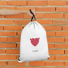 Carica l'immagine nel visualizzatore di Gallery, Coppia di zainetti "Angioletto e il Diavoletto" personalizzabili
