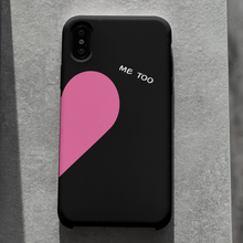 Carica l'immagine nel visualizzatore di Gallery, Coppia di Cover protection nera "I Love You"