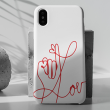 Carica l'immagine nel visualizzatore di Gallery, Cover protection bianca "Filo Rosso"