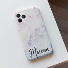 Carica l'immagine nel visualizzatore di Gallery, Cover protection "Rainbow Marmo" con nome personalizzabile