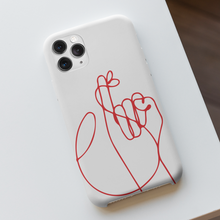 Carica l'immagine nel visualizzatore di Gallery, Cover protection bianca "Filo Rosso"