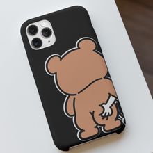 Carica l'immagine nel visualizzatore di Gallery, Coppia di Cover protection nera "Orsetti"