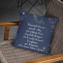 Carica l'immagine nel visualizzatore di Gallery, Cuscino 40x40 Nascita Bimbo personalizzabile