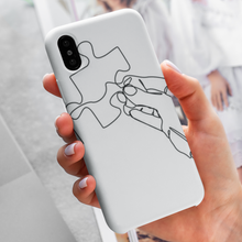 Carica l'immagine nel visualizzatore di Gallery, Coppia di Cover Protecion bianca "Pezzo Di Puzzle"