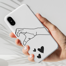 Carica l'immagine nel visualizzatore di Gallery, Coppia di Cover protection bianca "Love Hands"
