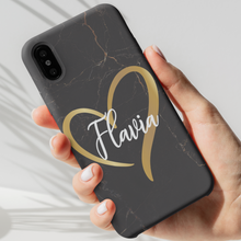 Carica l'immagine nel visualizzatore di Gallery, Cover protection Heart&Name personalizzabile