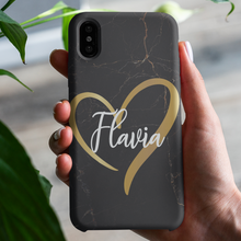 Carica l'immagine nel visualizzatore di Gallery, Cover protection Heart&Name personalizzabile