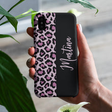 Carica l'immagine nel visualizzatore di Gallery, Cover protection "Pink Leopard" con nome personalizzabile