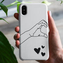Carica l'immagine nel visualizzatore di Gallery, Coppia di Cover protection bianca "Love Hands"