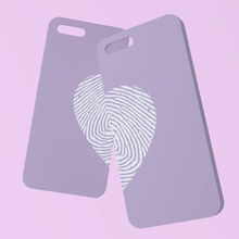 Carica l'immagine nel visualizzatore di Gallery, Coppia di Cover Protecion lilla "Metà Cuore"