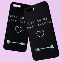 Carica l'immagine nel visualizzatore di Gallery, Coppia di Cover Protecion nera "My Best Friend"