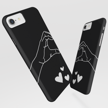 Carica l'immagine nel visualizzatore di Gallery, Coppia di Cover protection nera "Love Hands"