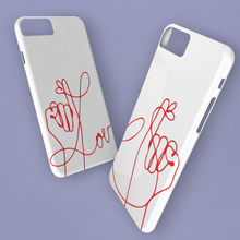 Carica l'immagine nel visualizzatore di Gallery, Cover protection bianca "Filo Rosso"