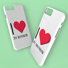 Carica l'immagine nel visualizzatore di Gallery, Coppia di Cover protection bianca "I Love"