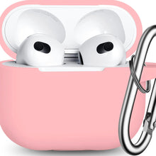 Carica l'immagine nel visualizzatore di Gallery, Custodia rosa Airpods pro bluetooth con gancio