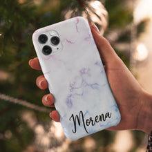 Carica l'immagine nel visualizzatore di Gallery, Cover protection "Rainbow Marmo" con nome personalizzabile