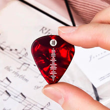 Carica l'immagine nel visualizzatore di Gallery, Plettro chitarra marmo colorato con codice Spotify personalizzabile